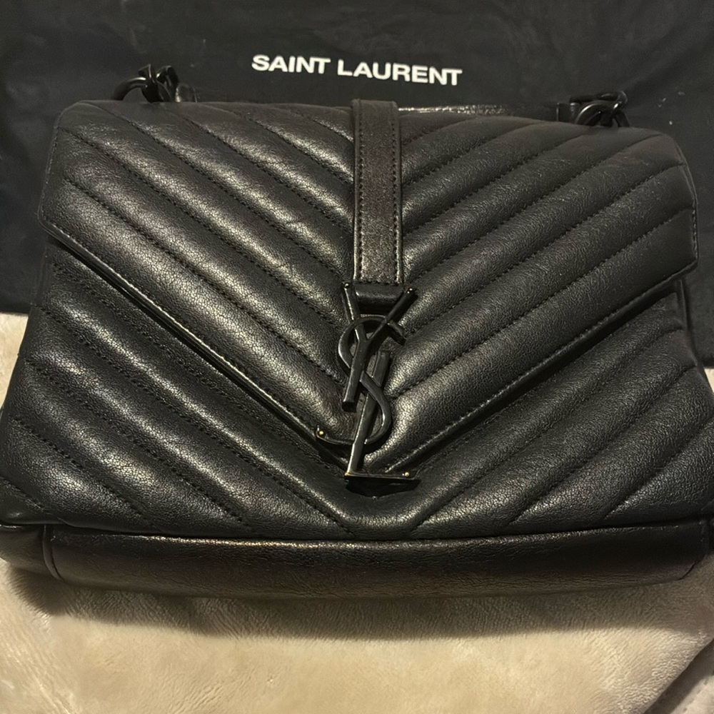 Yves Saint Laurent lamb skin bag